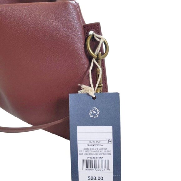 Womens Universal Thread Sleek Brown Crossbody Lightweight Design Chic Versatile - Picture 7 of 9